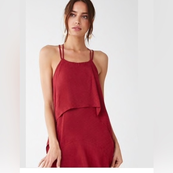 2/$30 NWT Asymmetrical Midi Dress Flowy Festival Dress Size Small - Picture 4 of 14